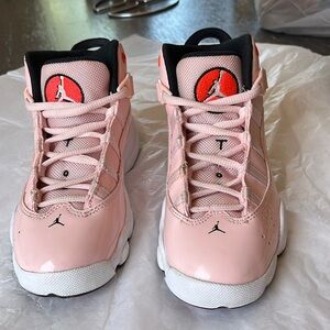 Nike Air Jordan Girls Youth, SIZE 12C, color “Pinkfrared”